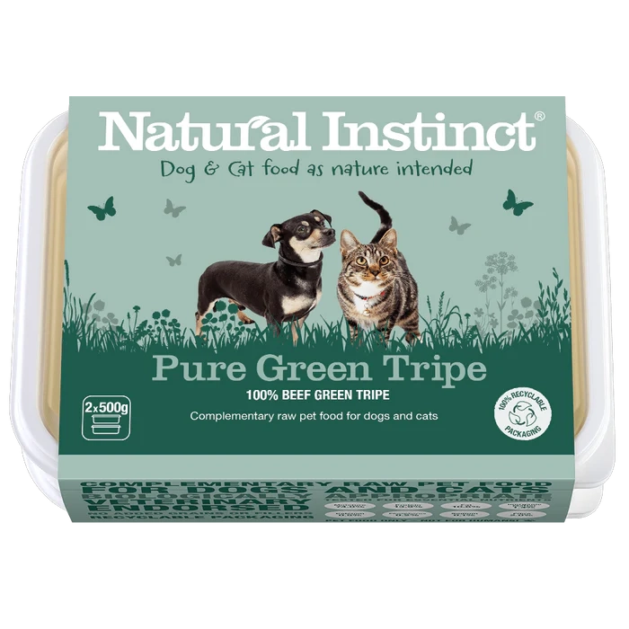 Image showcasing Natural Instinct Green Tripe Dog Food - Fast UK delivery - A Coombs Pet ...