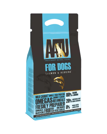 AATU 80/20 Salmon & Herring Dry Dog Food - Walkies Pet Shop