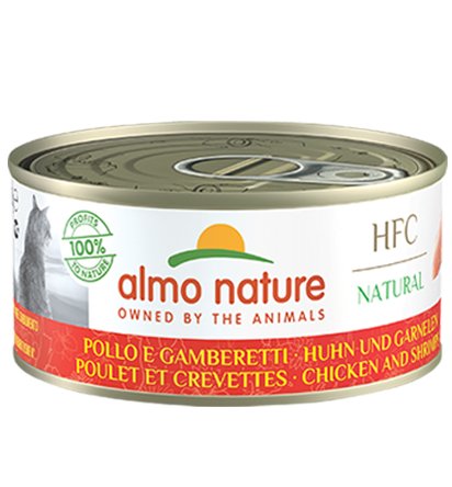 Almo Nature Chicken with Shrimp Cat Cans 70g