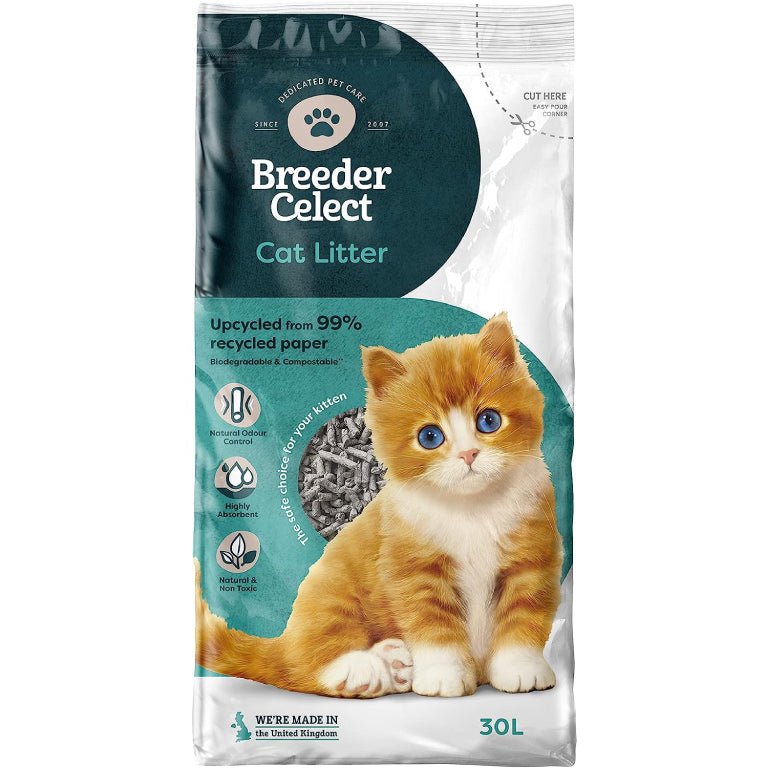 Breeder Celect Paper Non-Clumping Cat Litter
