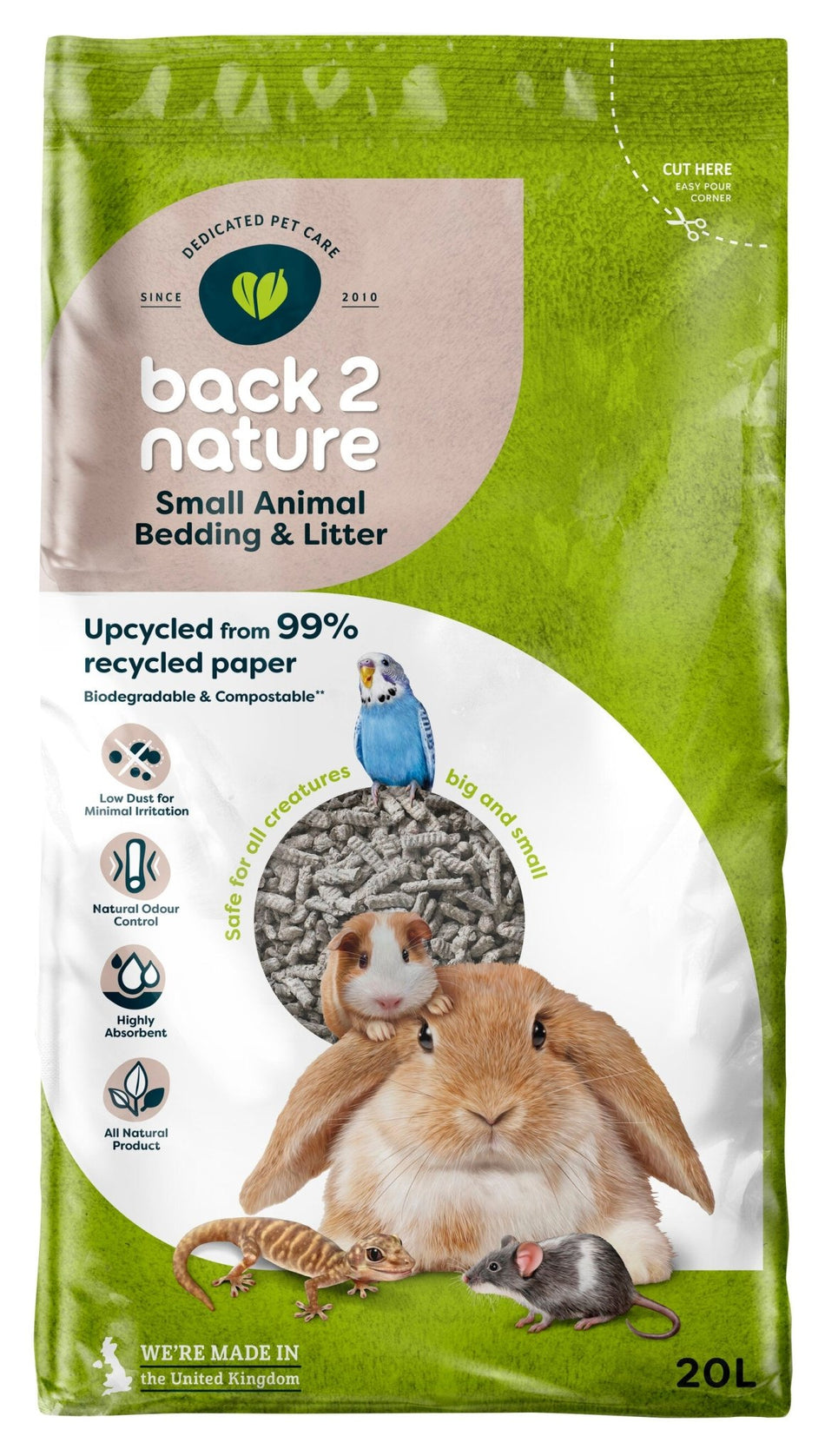 Fibre Cycle Back-2-Nature Small Animal Bedding