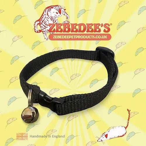 Zebedee's Classic Midnight Black Cat Collar