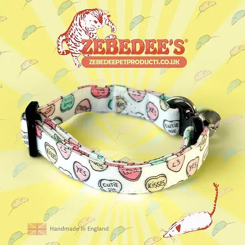 Zebedee's 'Heart-Throb' Cat Collar