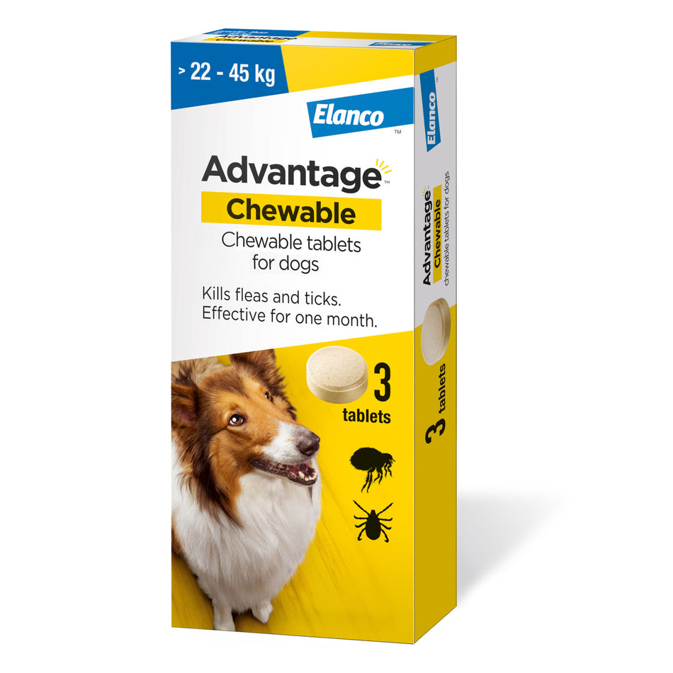 Advantage Chewable Flea and Tick Protection for Dogs 900mg