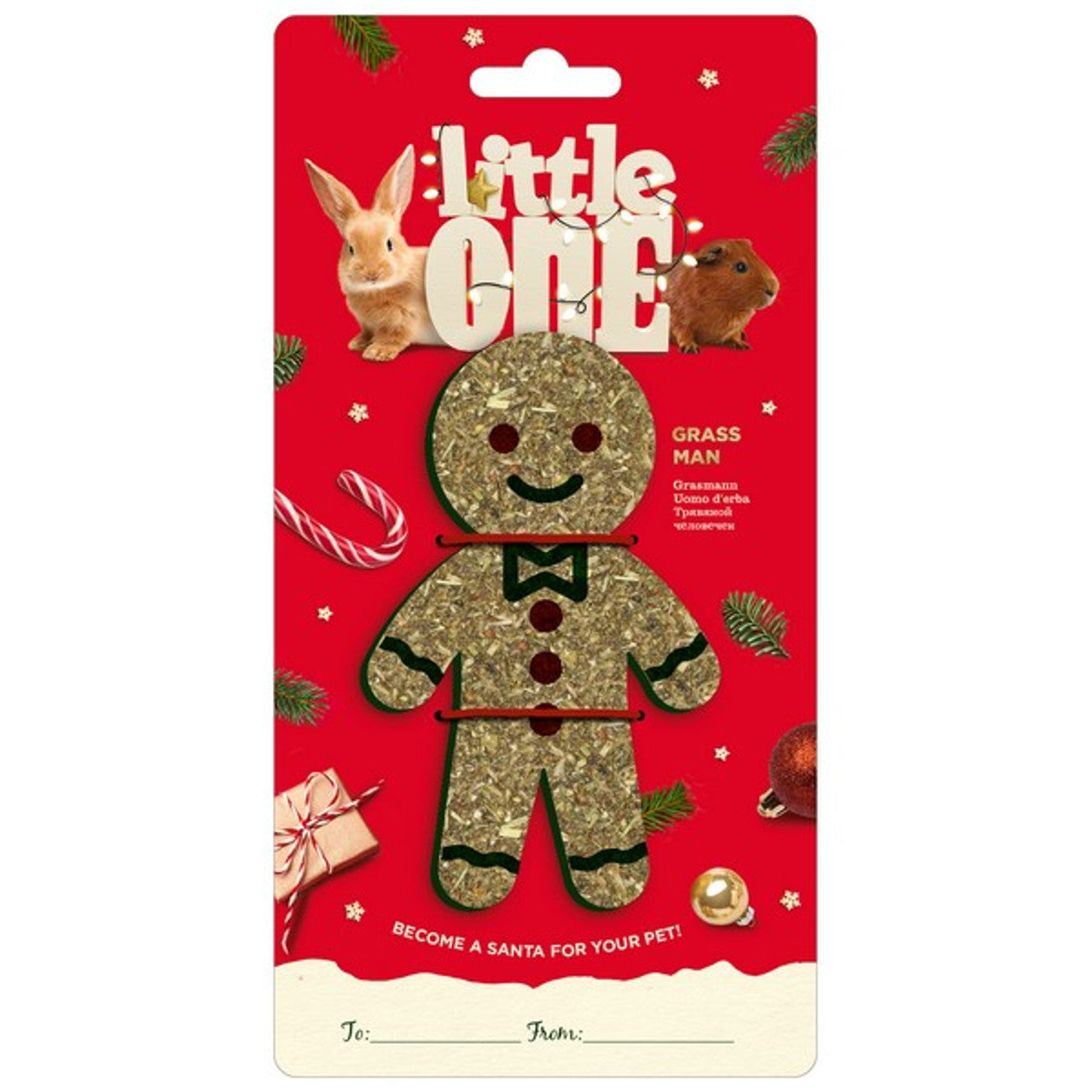 Little One Meadow Grass Man Christmas Treat For Small Animals 