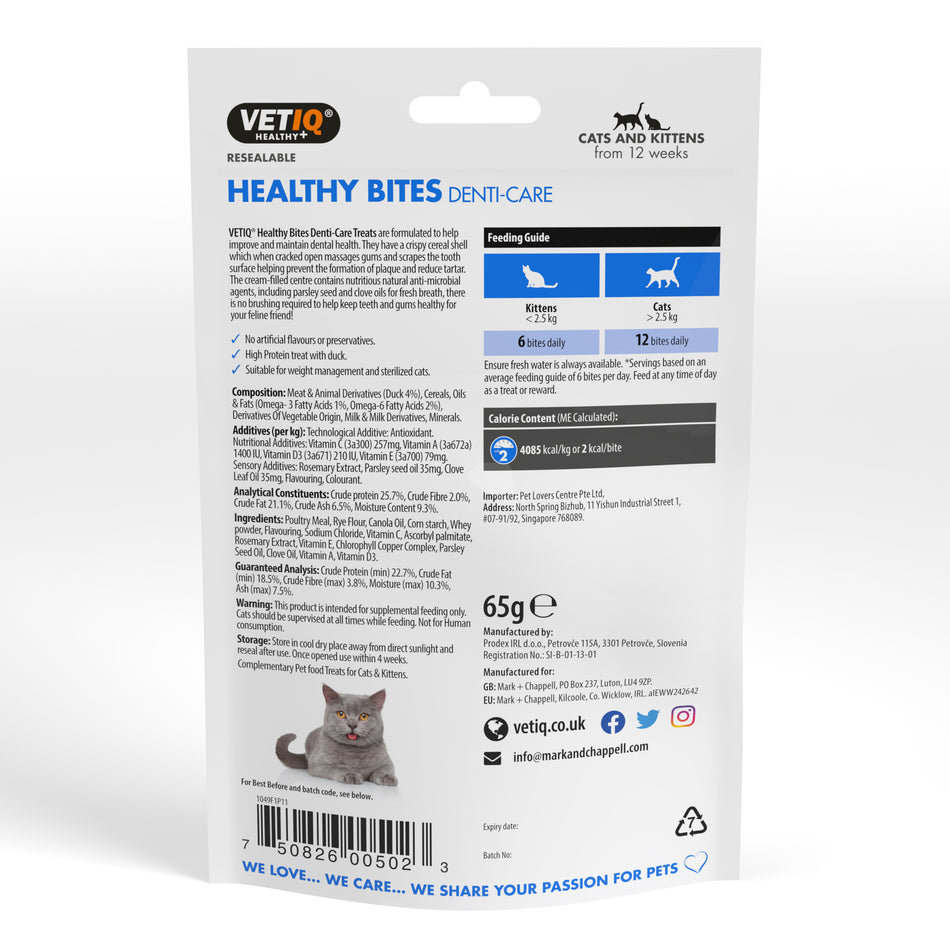 Healthy Bites Denti-Care For Cats & Kittens 65g
