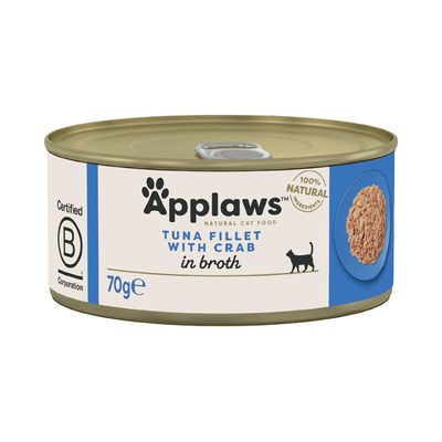 Applaws Tuna Fillet with Crab Cat Can