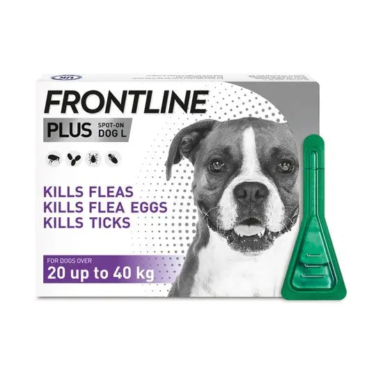 FRONTLINE PLUS® Spot-On Flea and Tick Treatment for Large Dogs (20kg-40kg)