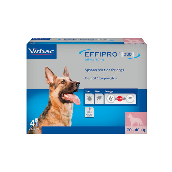 EFFIPRO® DUO Spot-On Flea and Tick Treatment for Large Dogs (20kg-40kg)