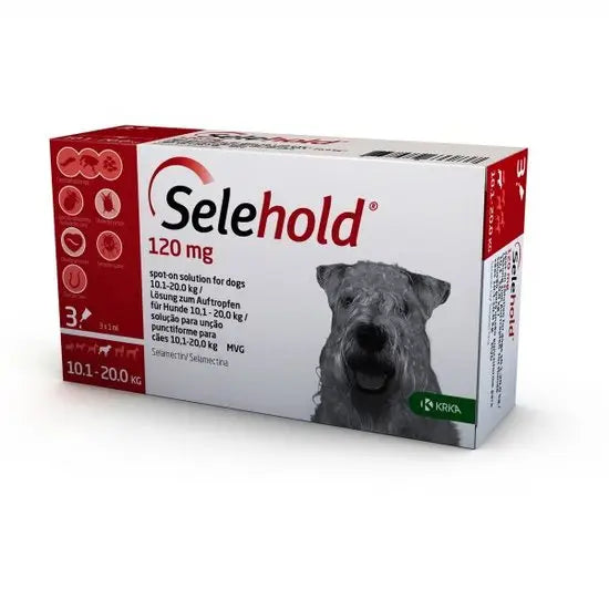 Selehold® Spot-On Solution for Medium Dogs 120mg (10.1kg-20kg)
