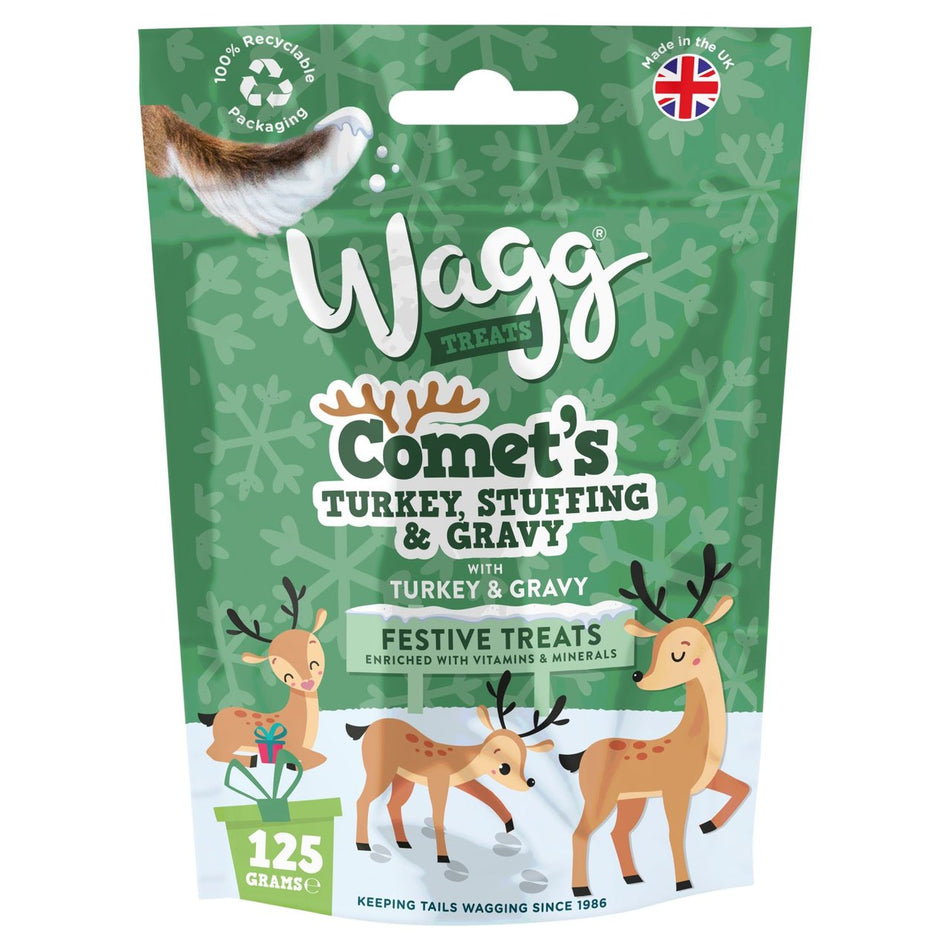 Wagg Treats Turkey & Stuffing Comet 125g 