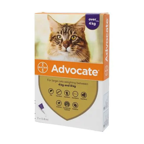Advocate® Spot-On Solution for Large Cats 80mg/8mg (4kg-8kg)