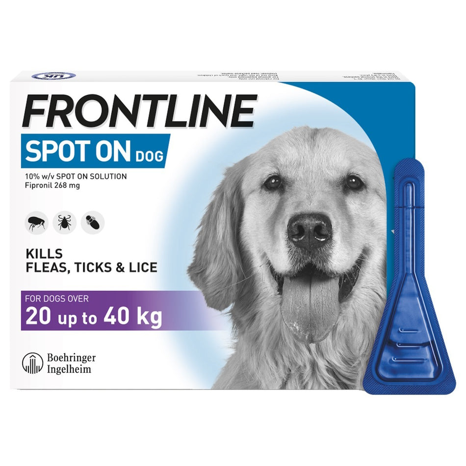 FRONTLINE® Spot On Flea and Tick Treatment for Large Dogs (20–40kg)