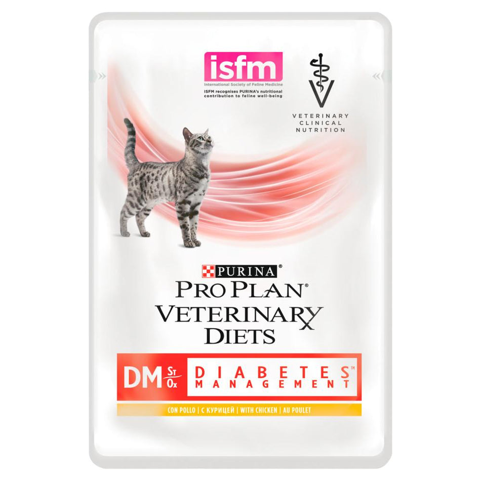 PURINA PRO PLAN DM Chicken Wet Cat Food – Diabetes Management - 10 × 85g