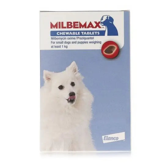 Milbemax™ Chewable Tablets for Small Dogs and Puppies 25mg (1kg-5kg)