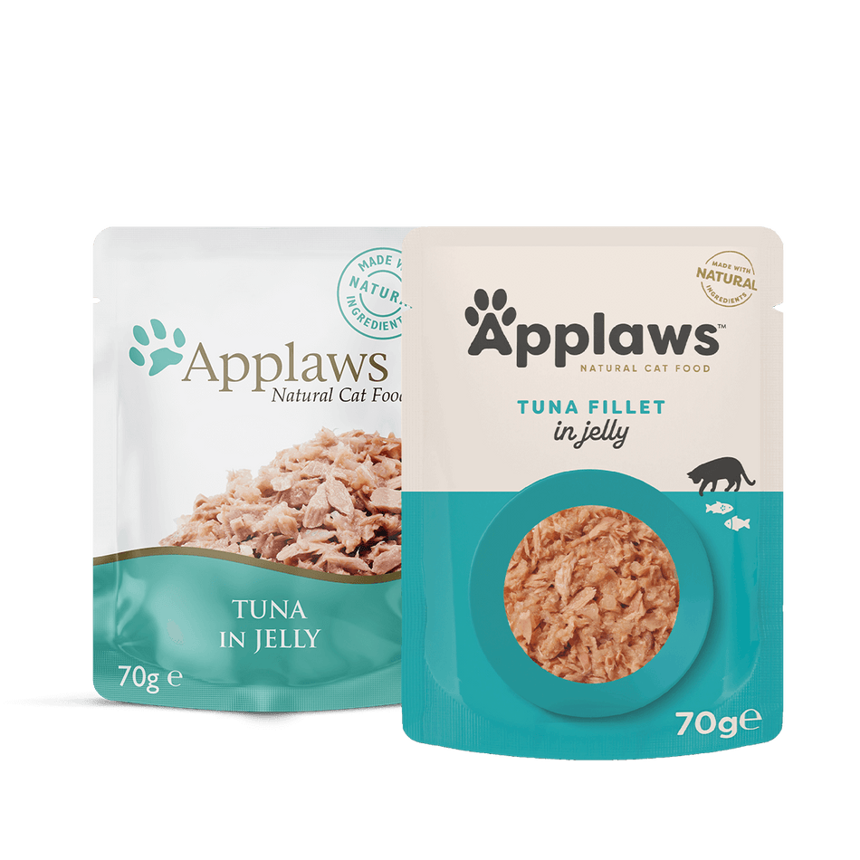 Applaws Tuna Fillet in Jelly Cat Pouches 70g