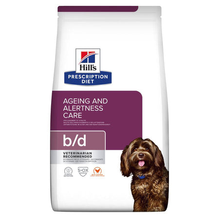 Hill's Prescription Diet B/D Brain Ageing Care Adult Dry Dog Food Chicken