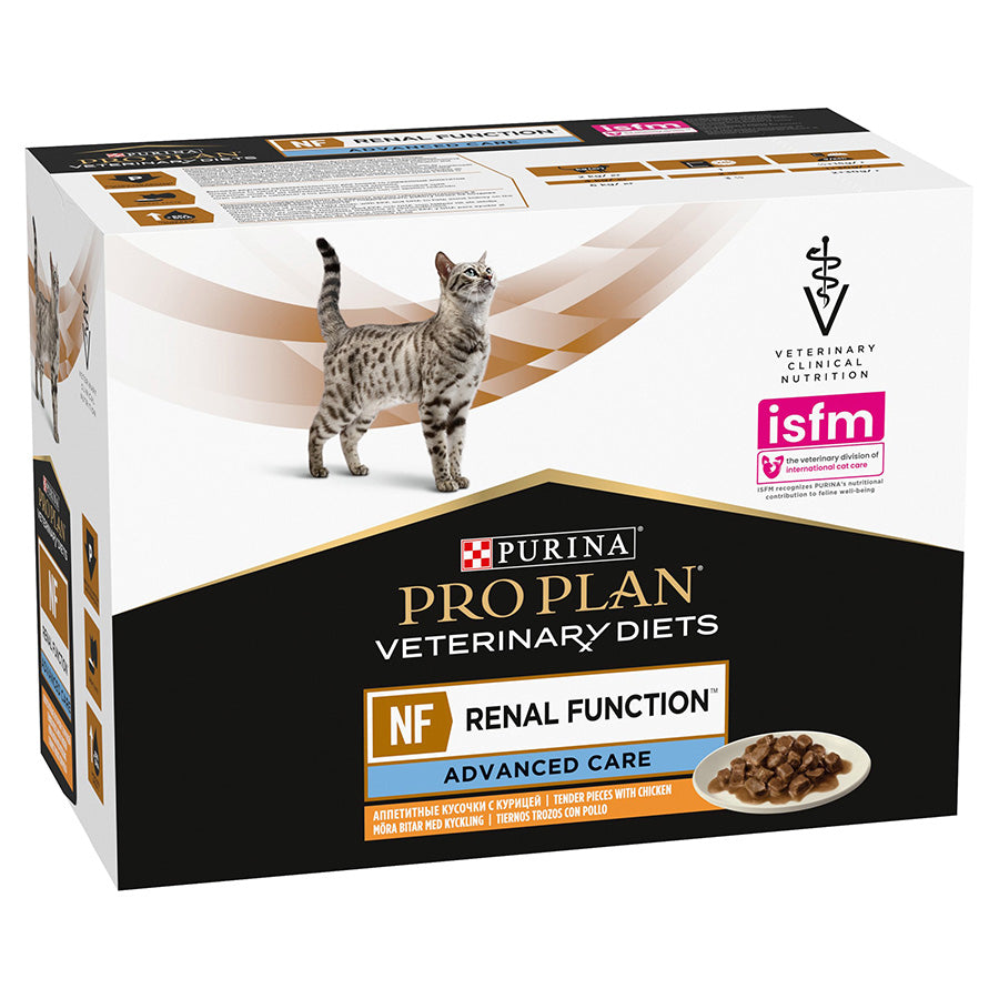 Purina Pro Plan Veterinary Diets NF Renal Function Advanced Care - Wet Cat Food with Chicken 10x85g