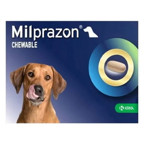 Milprazon® Chewable Film-Coated Tablets for Dogs 12.5mg/125mg (5kg and over) 48 Tablets