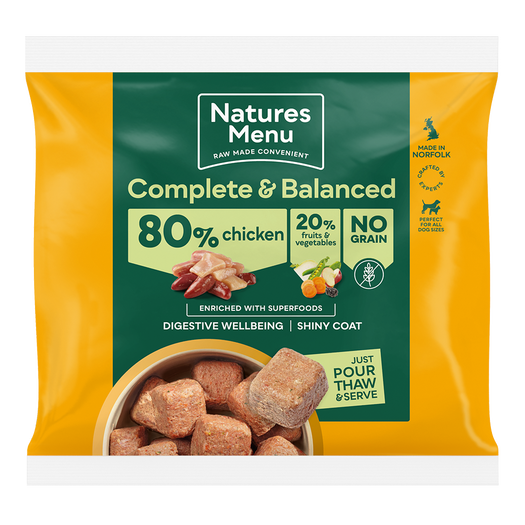 Natures Menu Complete & Balanced 80/20 Chicken Nuggets 1kg