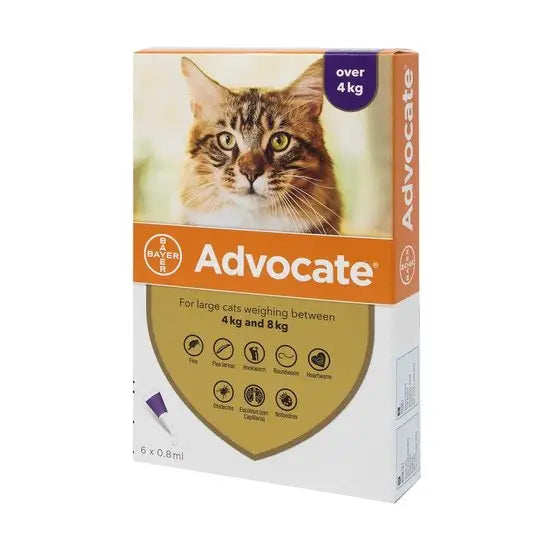 Advocate® Spot-On Solution for Large Cats 80mg/8mg (4kg-8kg)