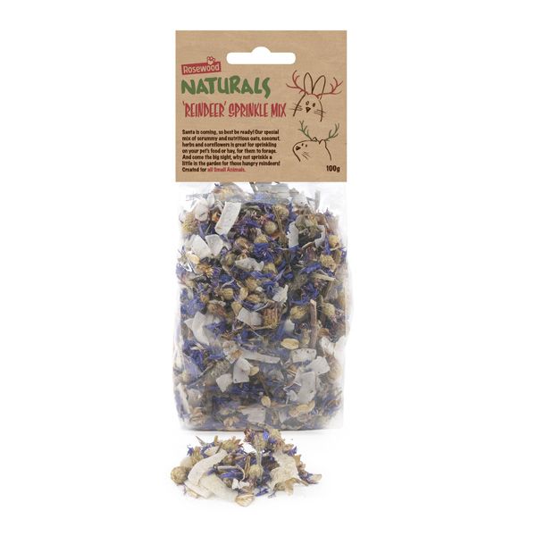 Naturals Reindeer Food Sprinkle Mix for Small Animals - 100g 