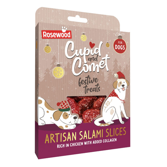Cupid & Comet Luxury Salami Slices Dog Treats 200g