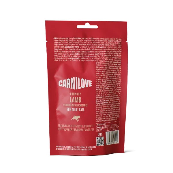 Carnilove Lamb with Blackberries Cat Treats 50g