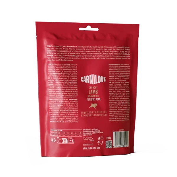 Carnilove Lamb with Cranberries Dog Treats 200g