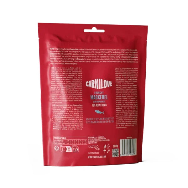 Carnilove Mackerel with Raspberries Dog Treats 200g