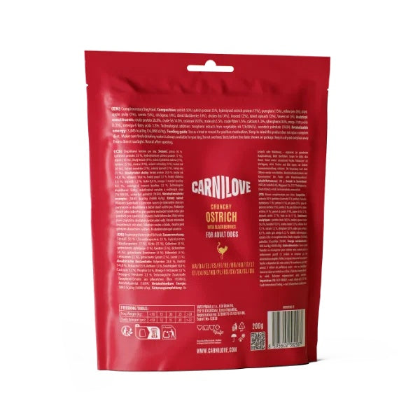 Carnilove Ostrich with Blackberries Dog Treats 200g
