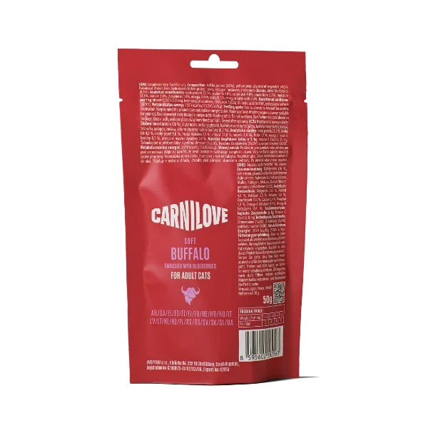 Carnilove Buffalo with Blueberries Cat Treats 50g