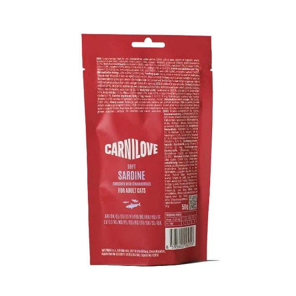 Carnilove Sardine with Strawberry Cat Treats 50g