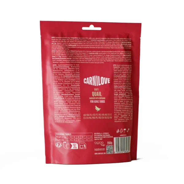 Carnilove Quail with Oregano Dog Treats 200g