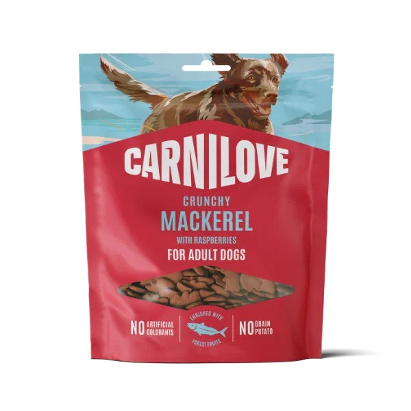Carnilove Mackerel with Raspberries Dog Treats 200g