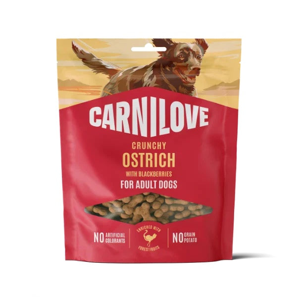 Carnilove Ostrich with Blackberries Dog Treats 200g