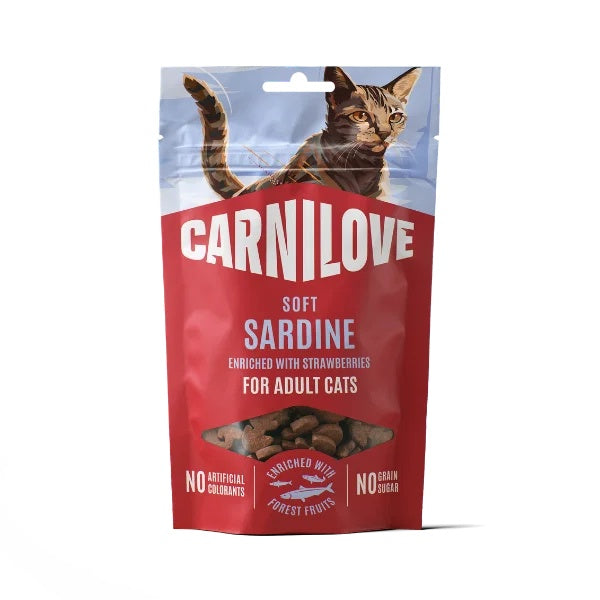 Carnilove Sardine with Strawberry Cat Treats 50g