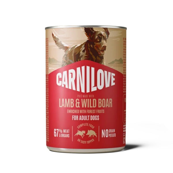 Carnilove Lamb and Wild Boar Cans 6x400g