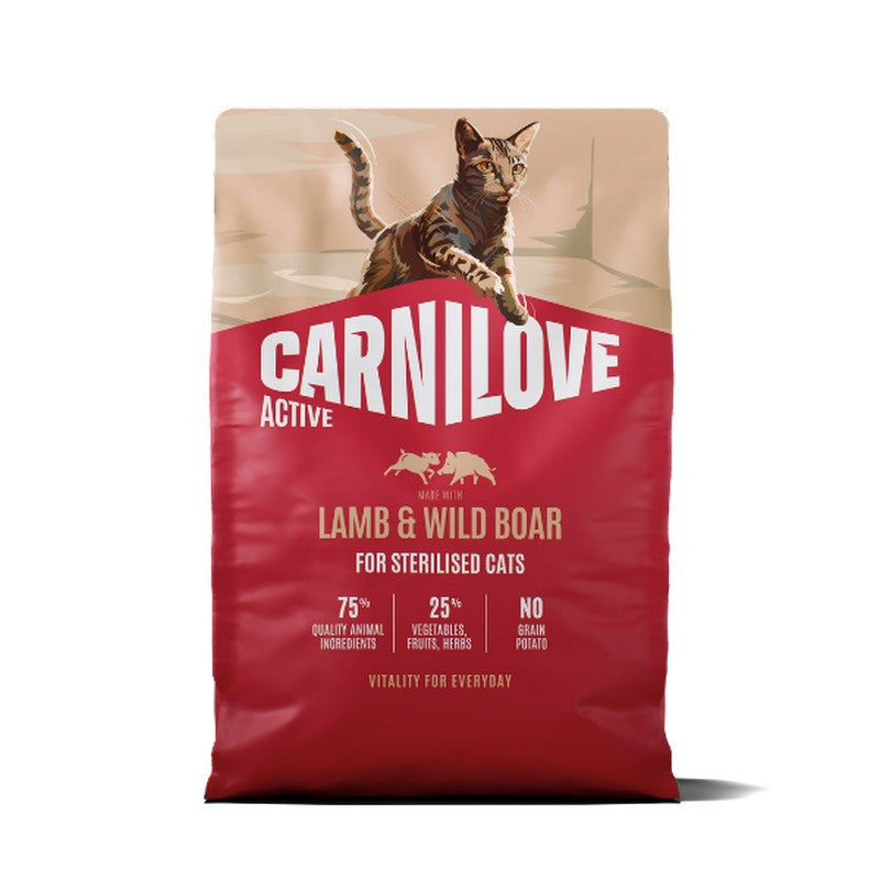 Carnilove Active Lamb and Wild Boar Cat Food