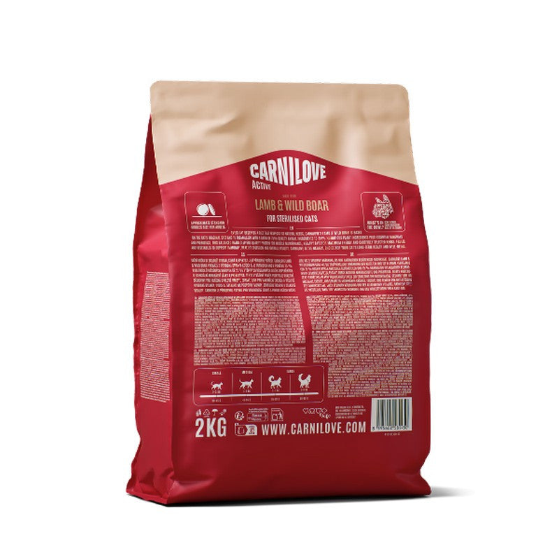 Carnilove Active Lamb and Wild Boar Cat Food
