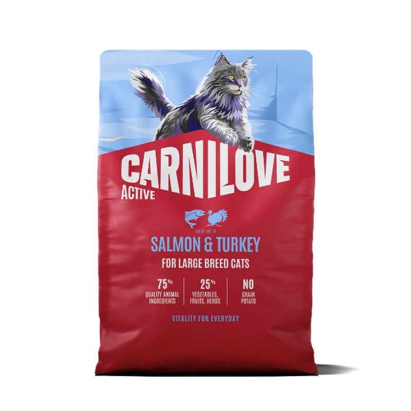 Carnilove Active Salmon and Turkey Large Breed Cat Food