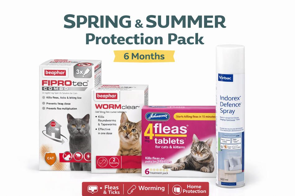 Spring & Summer Protection Pack (6 Months) For Cats
