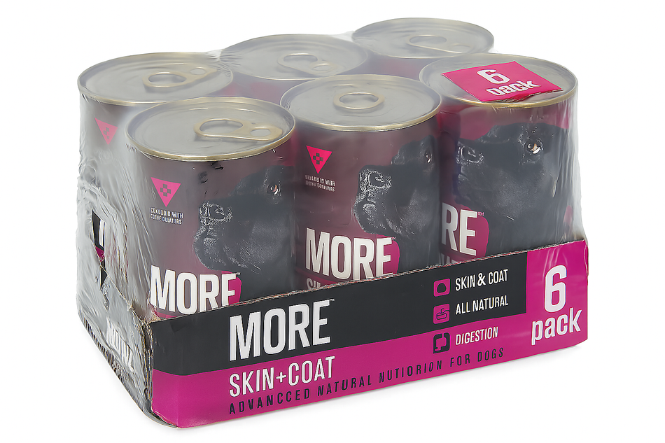 MORE Skin & Coat Support Game Wet Dog Food 400g