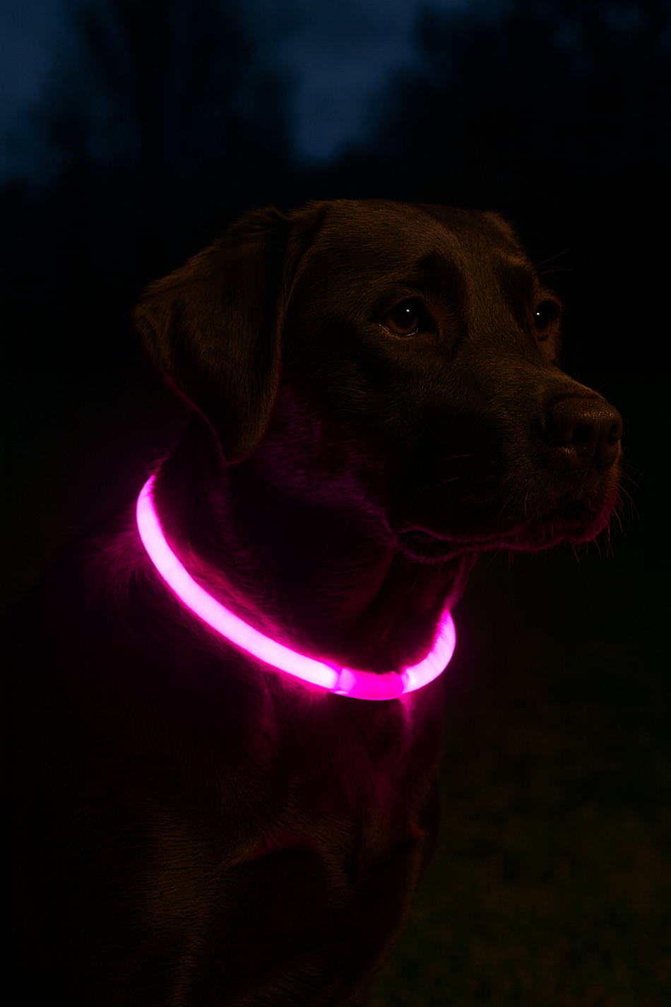 Great & Small Glow LED Rechargeable Collar Pink