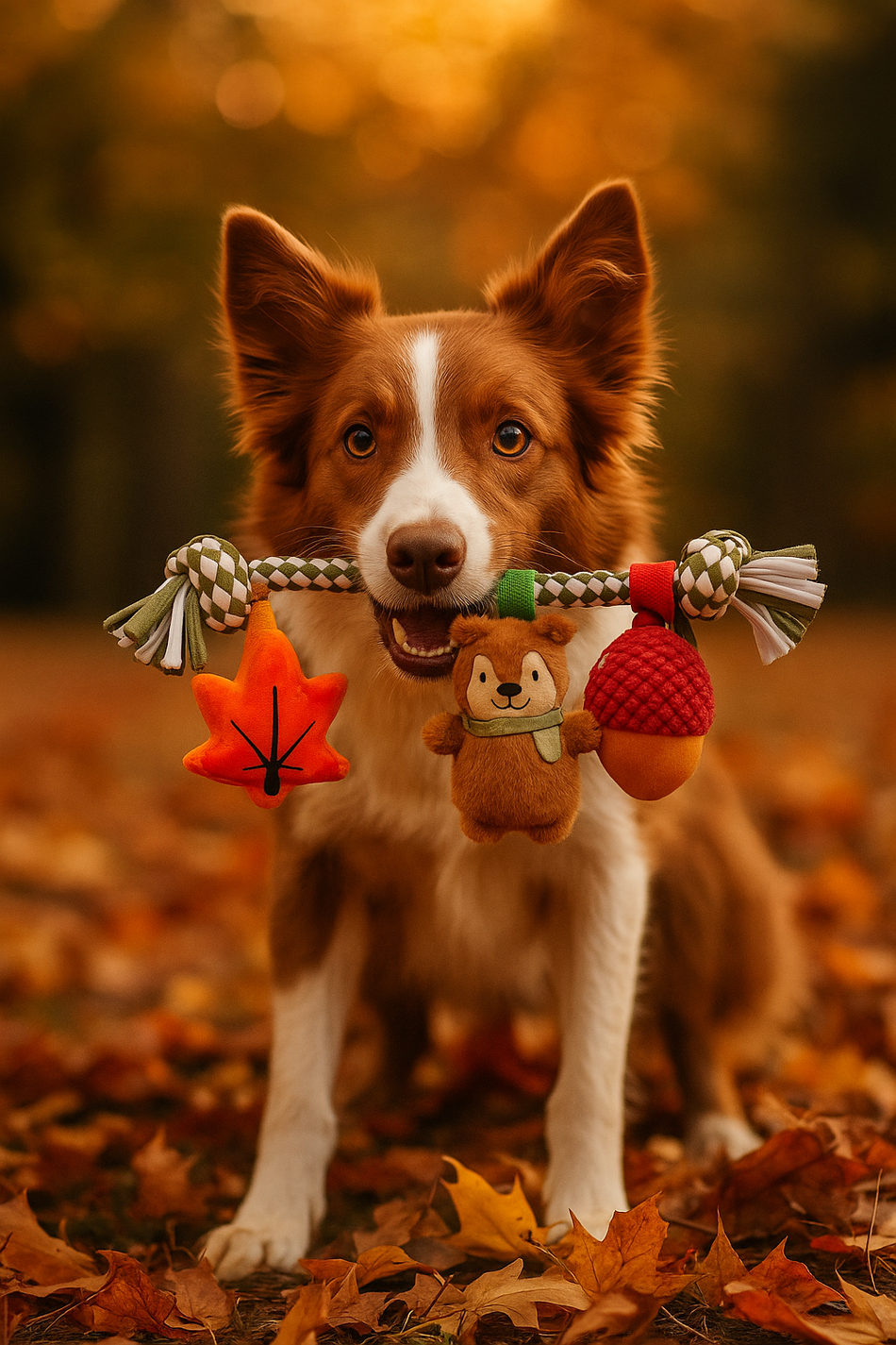Great & Small Autumn Animals Squirrel Rope