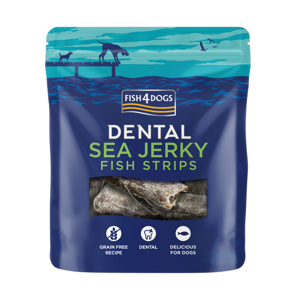 Fish4Dogs Dental Sea Jerky Fish Strips 100g
