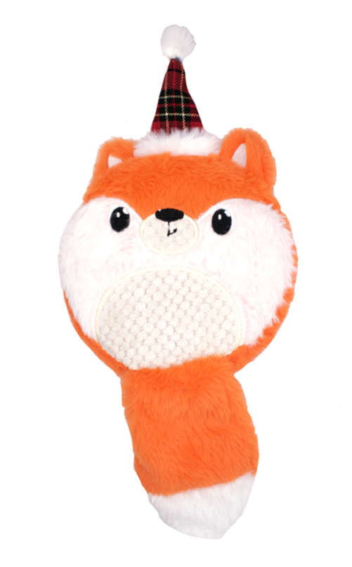 Great & Small Christmas Plush Fox with Big Squeaker