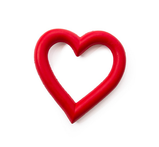 Great & Small Puppy Love Rubber Heart Dog Toy