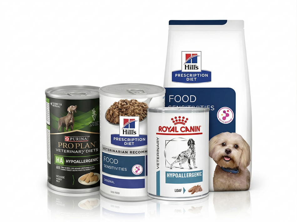 Hypoallergenic Dog Food Taster Pack – Trial Bundle for Sensitive Stomachs (Purina, Royal Canin, Hills)