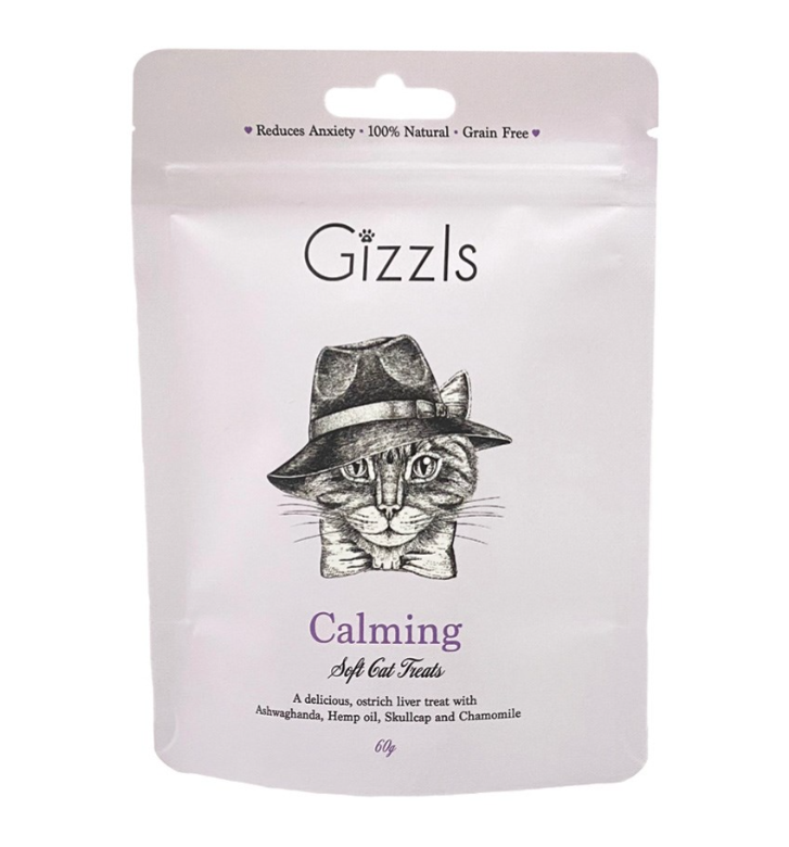 Gizzls Calming Free-Range Ostrich Soft Cat Treats